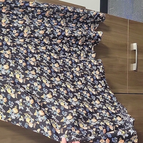 Les Reveries V-Back Silk Crepe De Chine Maxi Dress-Size 6 (See Measurements) - Picture 12 of 17